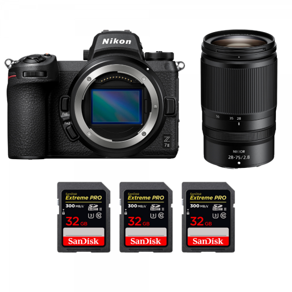 Nikon Z7 II + Z 28-75mm f/2.8 + 3 SanDisk 32GB Extreme PRO UHS-II SDXC 300 MB/s - Appareil Photo Hybride-1