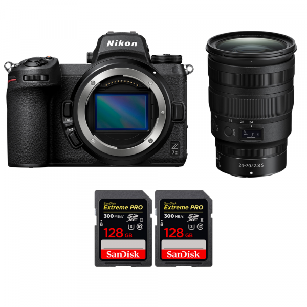 Nikon Z7 II + Z 24-70mm f/2.8 S + 2 SanDisk 128GB Extreme PRO UHS-II SDXC 300 MB/s - Appareil Photo Hybride-1