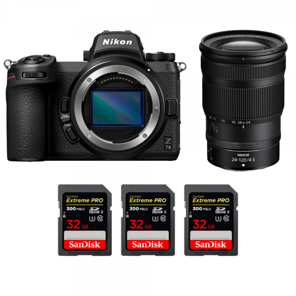 Nikon Z7 II + Z 24-120mm f/4 S + 3 SanDisk 32GB Extreme PRO UHS-II SDXC 300 MB/s|MCZ DIRECT