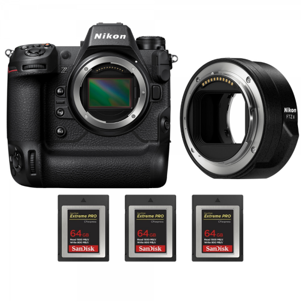 Nikon Z9 + FTZ II + 3 SanDisk 64GB Extreme PRO CFexpress Type B|MCZ DIRECT