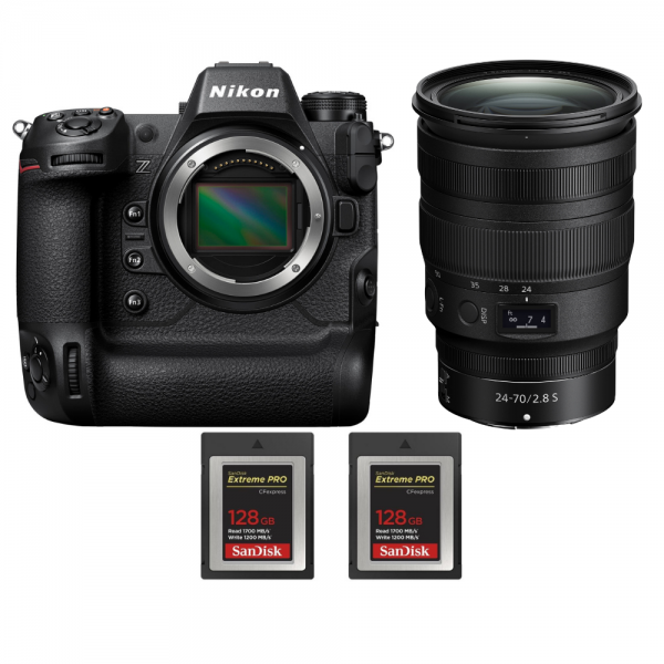 Nikon Z9 + Z 24-70mm f/2.8 S + 2 SanDisk 128GB Extreme PRO CFexpress Type B - Appareil Photo Professionnel Nikon Nikon Z9 4 972,00 € MCZ DIRECT