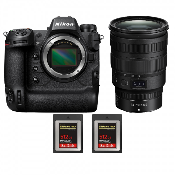 Nikon Z9 + Z 24-70mm f/2.8 S + 2 SanDisk 512GB Extreme PRO CFexpress Type B - Appareil Photo Professionnel-1