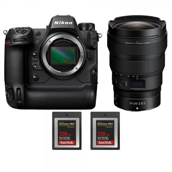 Nikon Z9 + Z 14-24mm f/2.8 S + 2 SanDisk 128GB Extreme PRO CFexpress Type B - Appareil Photo Professionnel-1