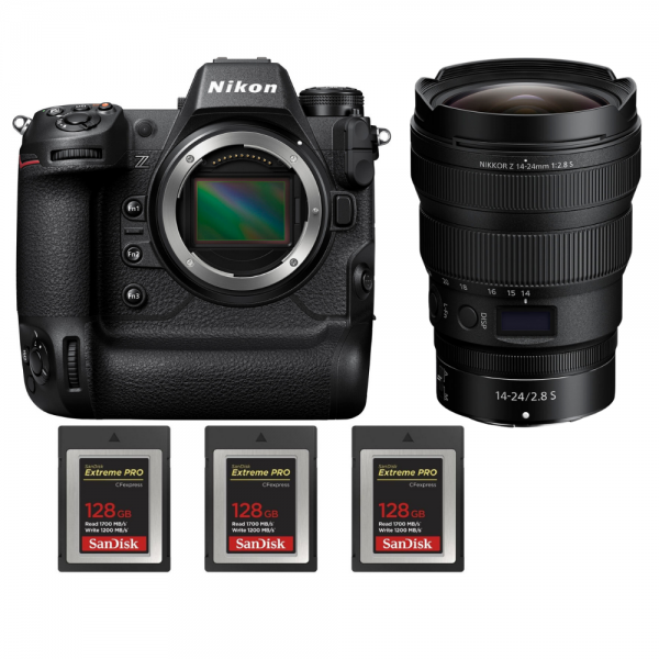 Nikon Z9 + Z 14-24mm f/2.8 S + 3 SanDisk 128GB Extreme PRO CFexpress Type B - Appareil Photo Professionnel-1
