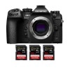 OM SYSTEM OM-1 + 3 SanDisk 32GB Extreme PRO UHS-II SDXC 300 MB/s - Appareil Photo Hybride|MCZ DIRECT
