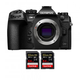 OM SYSTEM OM-1 + 2 SanDisk 64GB Extreme PRO UHS-II SDXC 300 MB/s - Appareil Photo Hybride-1