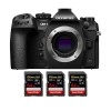 OM SYSTEM OM-1 + 3 SanDisk 64GB Extreme PRO UHS-II SDXC 300 MB/s - Appareil Photo Hybride|MCZ DIRECT