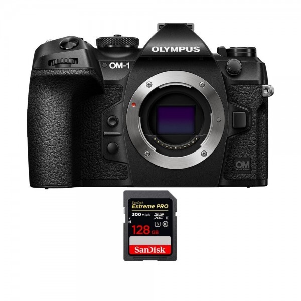 OM SYSTEM OM-1 + 1 SanDisk 128GB Extreme PRO UHS-II SDXC 300 MB/s - Appareil Photo Hybride|MCZ DIRECT