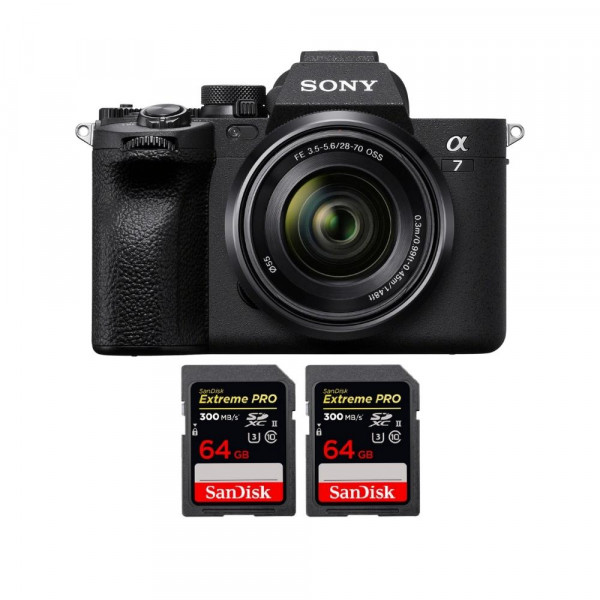 Sony A7 IV + FE 28-70mm F3.5-5.6 OSS + 2 SanDisk 64GB Extreme PRO UHS-II SDXC 300 MB/s - mirrorless camera-1