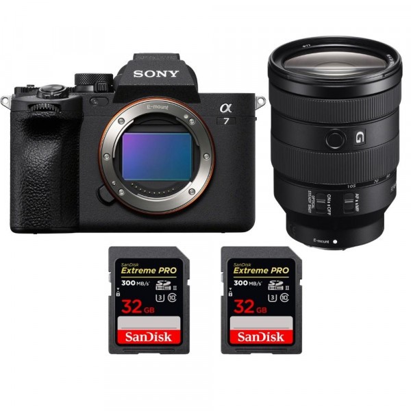 Sony A7 IV + FE 24-105mm f/4 G OSS + 2 SanDisk 32GB Extreme PRO UHS-II SDXC 300 MB/s - Cámara mirrorless-1