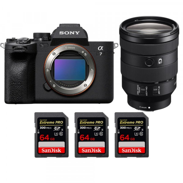 Sony A7 IV + FE 24-105mm f/4 G OSS + 3 SanDisk 64GB Extreme PRO UHS-II SDXC 300 MB/s - Appareil Photo Hybride-1