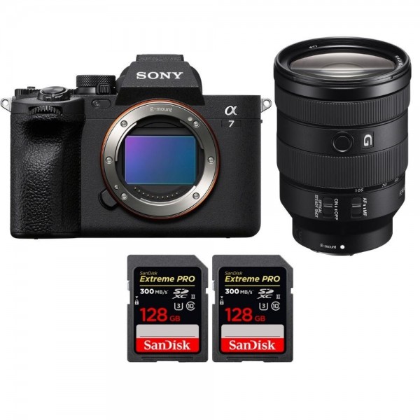 Sony A7 IV + FE 24-105mm f/4 G OSS + 2 SanDisk 128GB Extreme PRO UHS-II SDXC 300 MB/s - Appareil Photo Hybride-1