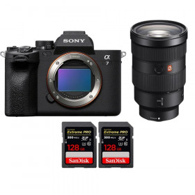 Sony A7 IV + FE 24-70mm f/2.8 GM + 2 SanDisk 128GB Extreme PRO UHS-II SDXC 300 MB/s - mirrorless camera-1