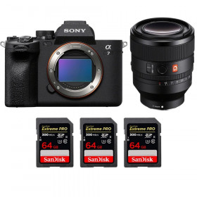 Sony A7 IV + FE 50mm f/1.2 GM + 3 SanDisk 64GB Extreme PRO UHS-II SDXC 300 MB/s - mirrorless camera-1