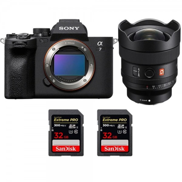 Sony Alpha 7 IV + FE 14mm f/1.8 GM + 2 SanDisk 32GB Extreme PRO UHS-II SDXC 300 MB/s - Mirrorless camera Sony MIRRORLESS CAMERAS €2,834.00 MCZ DIRECT