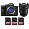 Sony A7 IV + FE 14mm f/1.8 GM + 3 SanDisk 128GB Extreme PRO UHS-II SDXC 300 MB/s - Appareil Photo Hybride|MCZ DIRECT