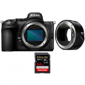 Nikon Z5 Nu + FTZ II + 1 SanDisk 64GB Extreme PRO UHS-II SDXC 300 MB/s - Appareil Photo Hybride-1