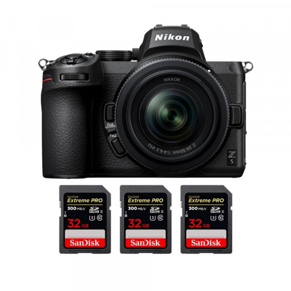 Nikon Z5 + Z 24-50mm f/4-6.3 + 3 SanDisk 32GB Extreme PRO UHS-II SDXC 300 MB/s-1