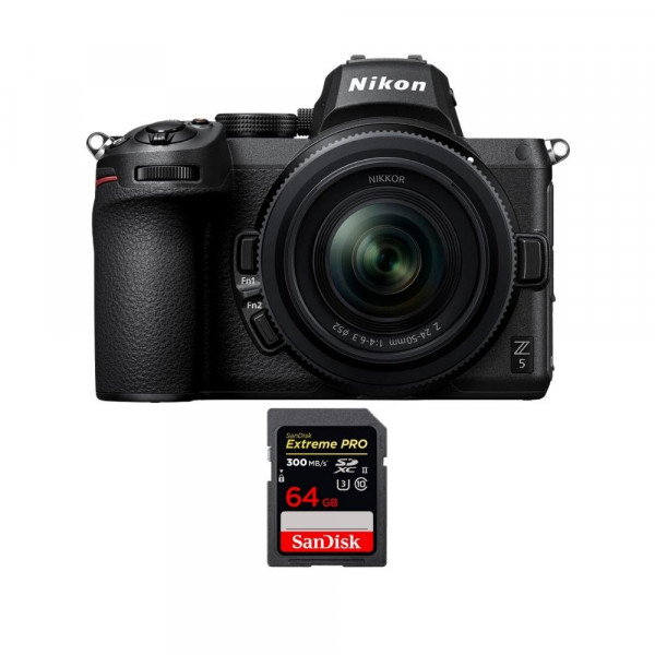 Nikon Z5 + Z 24-50mm f/4-6.3 + 1 SanDisk 64GB Extreme PRO UHS-II SDXC 300 MB/s-1