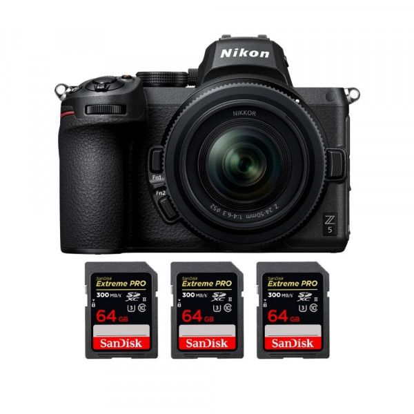 Nikon Z5 + Z 24-50mm f/4-6.3 + 3 SanDisk 64GB Extreme PRO UHS-II SDXC 300 MB/s-1
