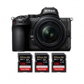 Nikon Z5 + Z 24-50mm f/4-6.3 + 3 SanDisk 128GB Extreme PRO UHS-II SDXC 300 MB/s - Appareil Photo Hybride-2