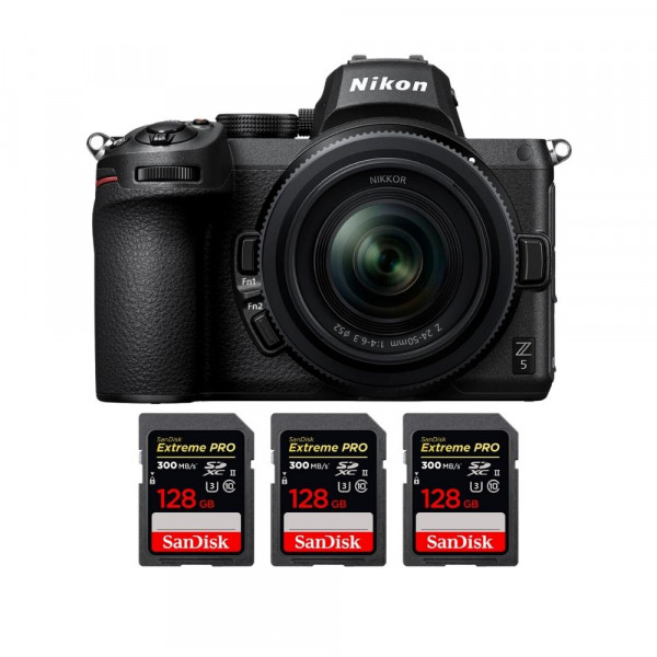 Nikon Z5 + Z 24-50mm f/4-6.3 + 3 SanDisk 128GB Extreme PRO UHS-II SDXC 300 MB/s-2