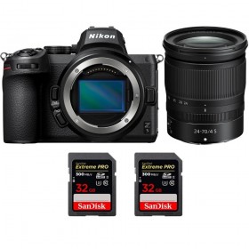 Nikon Z5 + Z 24-70mm f/4 S + 2 SanDisk 32GB Extreme PRO UHS-II SDXC 300 MB/s - Appareil Photo Hybride-1