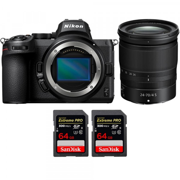 Nikon Z5 + Z 24-70mm f/4 S + 2 SanDisk 64GB Extreme PRO UHS-II SDXC 300 MB/s-1