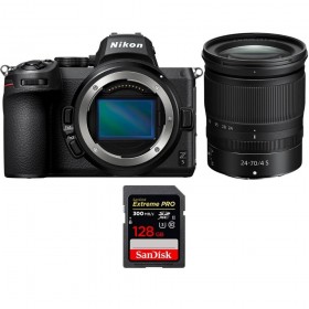 Nikon Z5 + Z 24-70mm f/4 S + 1 SanDisk 128GB Extreme PRO UHS-II SDXC 300 MB/s - Appareil Photo Hybride-1