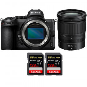 Nikon Z5 + Z 24-70mm f/4 S + 2 SanDisk 128GB Extreme PRO UHS-II SDXC 300 MB/s - Appareil Photo Hybride-1