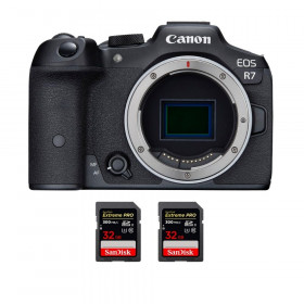 Canon EOS R7 + 2 SanDisk 32GB Extreme PRO UHS-II SDXC 300 MB/s - Mirrorless APS-C camera-1