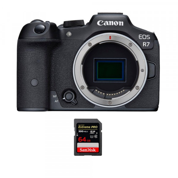 Canon EOS R7 + 1 SanDisk 64GB Extreme PRO UHS-II SDXC 300 MB/s - Appareil Photo Hybride-1