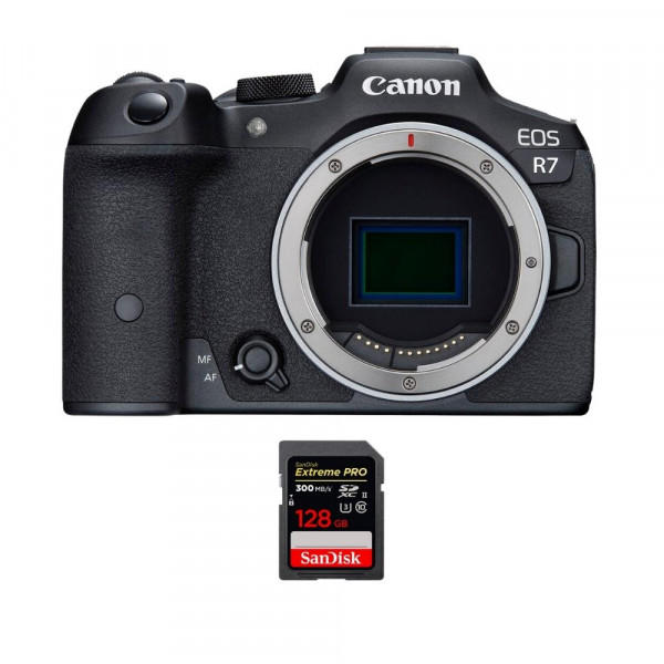 Canon EOS R7 + 1 SanDisk 128GB Extreme PRO UHS-II SDXC 300 MB/s - Appareil Photo Hybride-1