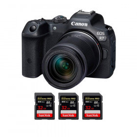 Canon EOS R7 + RF-S 18-150mm STM + 3 SanDisk 32GB Extreme PRO UHS-II SDXC 300 MB/s - Appareil Photo Hybride-1