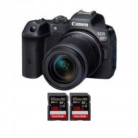 Canon EOS R7 + RF-S 18-150mm STM + 2 SanDisk 128GB Extreme PRO UHS-II SDXC 300 MB/s - Cámara mirrorless-1
