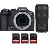 Canon EOS R7 + RF 100-400mm IS + 3 SanDisk 128GB Extreme PRO UHS-II SDXC 300 MB/s - Appareil Photo Hybride|MCZ DIRECT