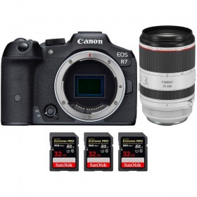 Canon EOS R7 + RF 70-200mm F2.8 L IS USM + 3 SanDi - Included accessory