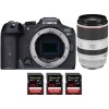 Canon EOS R7 + RF 70-200mm F2.8 L IS USM + 3 SanDisk 128GB Extreme PRO UHS-II SDXC 300 MB/s - Appareil Photo Hybride|MCZ DIRECT