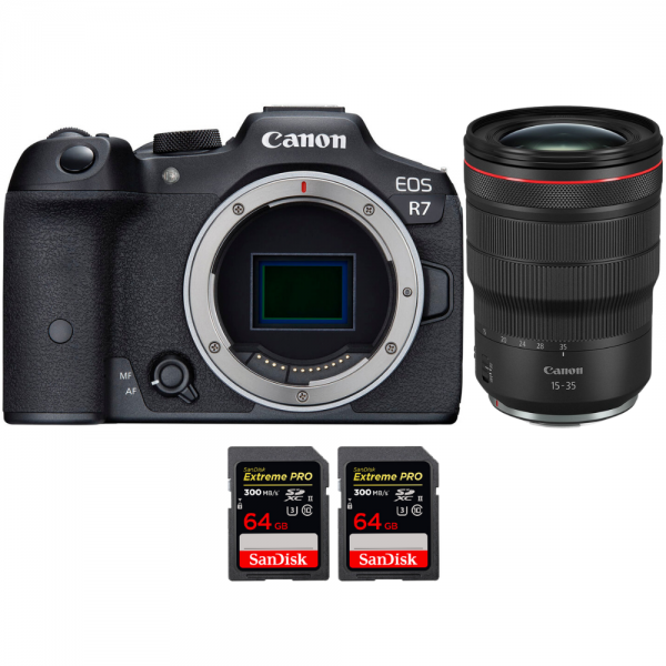 Canon EOS R7 + RF 15-35mm F2.8 L IS USM + 2 SanDisk 64GB Extreme PRO UHS-II SDXC 300 MB/s - Appareil Photo Hybride-1