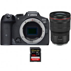 Canon EOS R7 + RF 15-35mm F2.8 L IS USM + 1 SanDis - Box contents