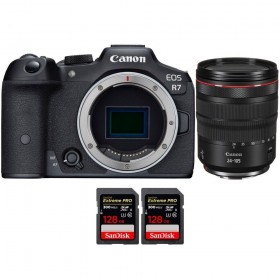 Canon EOS R7 + RF 24-105mm F4 L IS USM + 2 SanDisk 128GB Extreme PRO UHS-II SDXC 300 MB/s - Appareil Photo Hybride-1