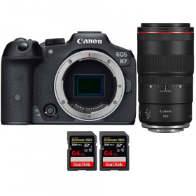 Canon EOS R7 + RF 100mm F2.8 L Macro IS USM + 2 SanDisk 64GB Extreme PRO UHS-II SDXC 300 MB/s - Appareil Photo Hybride-1