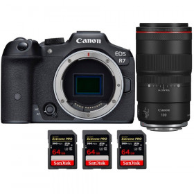 Canon EOS R7 + RF 100mm F2.8 L Macro IS USM + 3 SanDisk 64GB Extreme PRO UHS-II SDXC 300 MB/s - Mirrorless APS-C camera-1