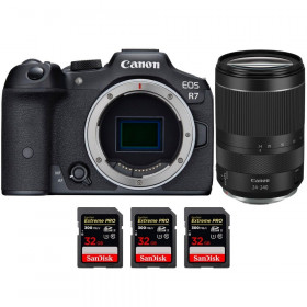 Canon EOS R7 + RF 24-240mm F4-6.3 IS USM + 3 SanDisk 32GB Extreme PRO UHS-II SDXC 300 MB/s - Appareil Photo Hybride-1