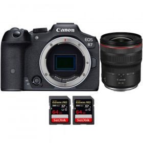 Canon EOS R7 + RF 14-35mm F4 L IS USM + 2 SanDisk 64GB Extreme PRO UHS-II SDXC 300 MB/s - Mirrorless APS-C camera-1