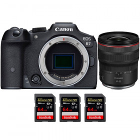 Canon EOS R7 + RF 14-35mm F4 L IS USM + 3 SanDisk 64GB Extreme PRO UHS-II SDXC 300 MB/s - Mirrorless APS-C camera-1