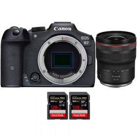 Canon EOS R7 + RF 14-35mm F4 L IS USM + 2 SanDisk 128GB Extreme PRO UHS-II SDXC 300 MB/s - Mirrorless APS-C camera-1