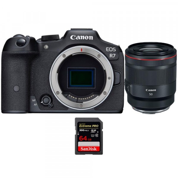 Canon EOS R7 + RF 50mm F1.2 L USM + 1 SanDisk 64GB Extreme PRO UHS-II SDXC 300 MB/s - Cámara mirrorless-1
