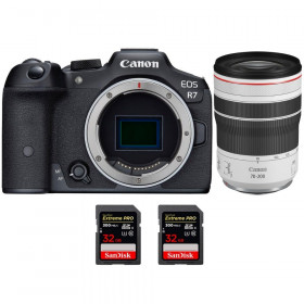 Canon EOS R7 + RF 70-200mm F4 L IS USM + 2 SanDisk 32GB Extreme PRO UHS-II SDXC 300 MB/s - Mirrorless APS-C camera-1