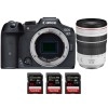 Canon EOS R7 + RF 70-200mm F4 L IS USM + 3 SanDisk 32GB Extreme PRO UHS-II SDXC 300 MB/s - Appareil Photo Hybride|MCZ DIRECT